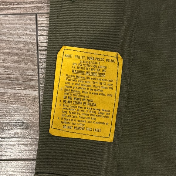 JAC VANEK army jacket I HATE EVERYONE size small - Picture 9 of 14